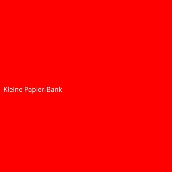 Kleine Papier-Bank