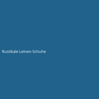 Rustikale Leinen-Schuhe