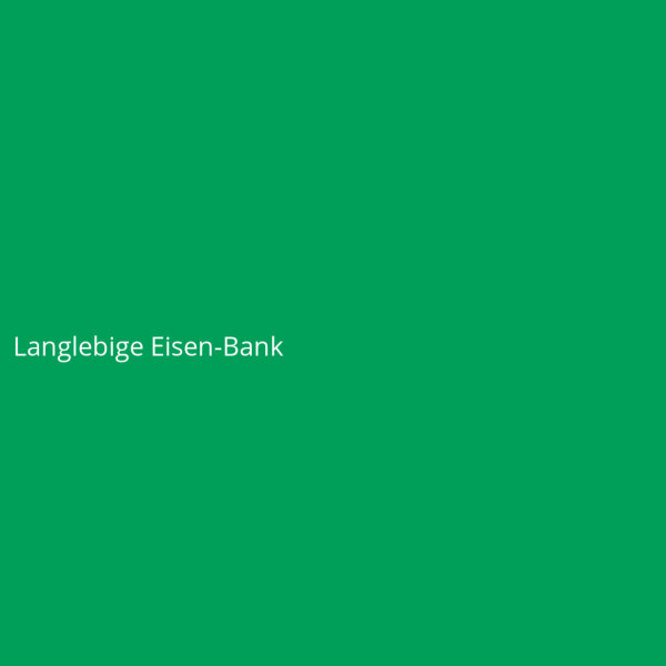 Langlebige Eisen-Bank