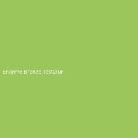 Enorme Bronze-Tastatur