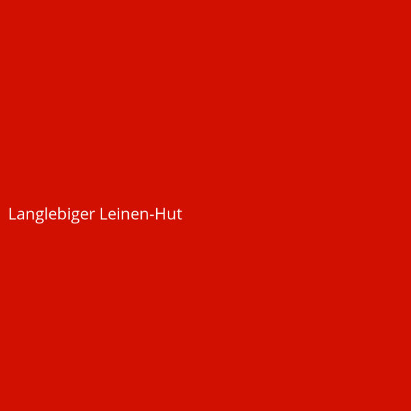 Langlebiger Leinen-Hut