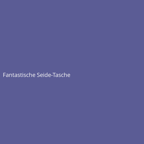 Fantastische Seide-Tasche