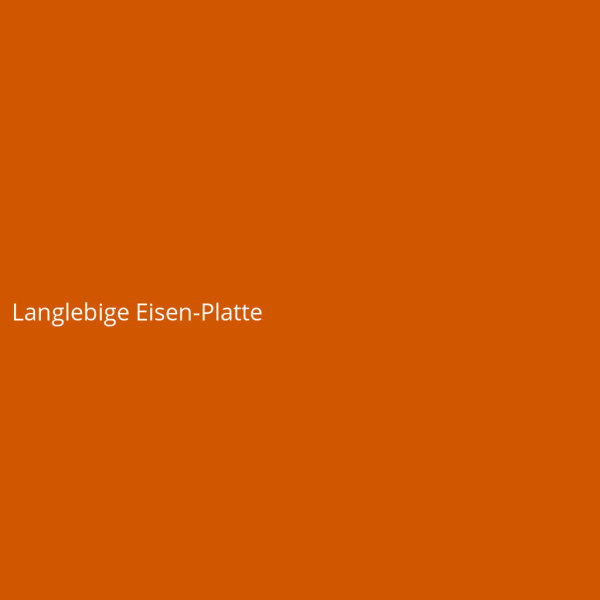 Langlebige Eisen-Platte